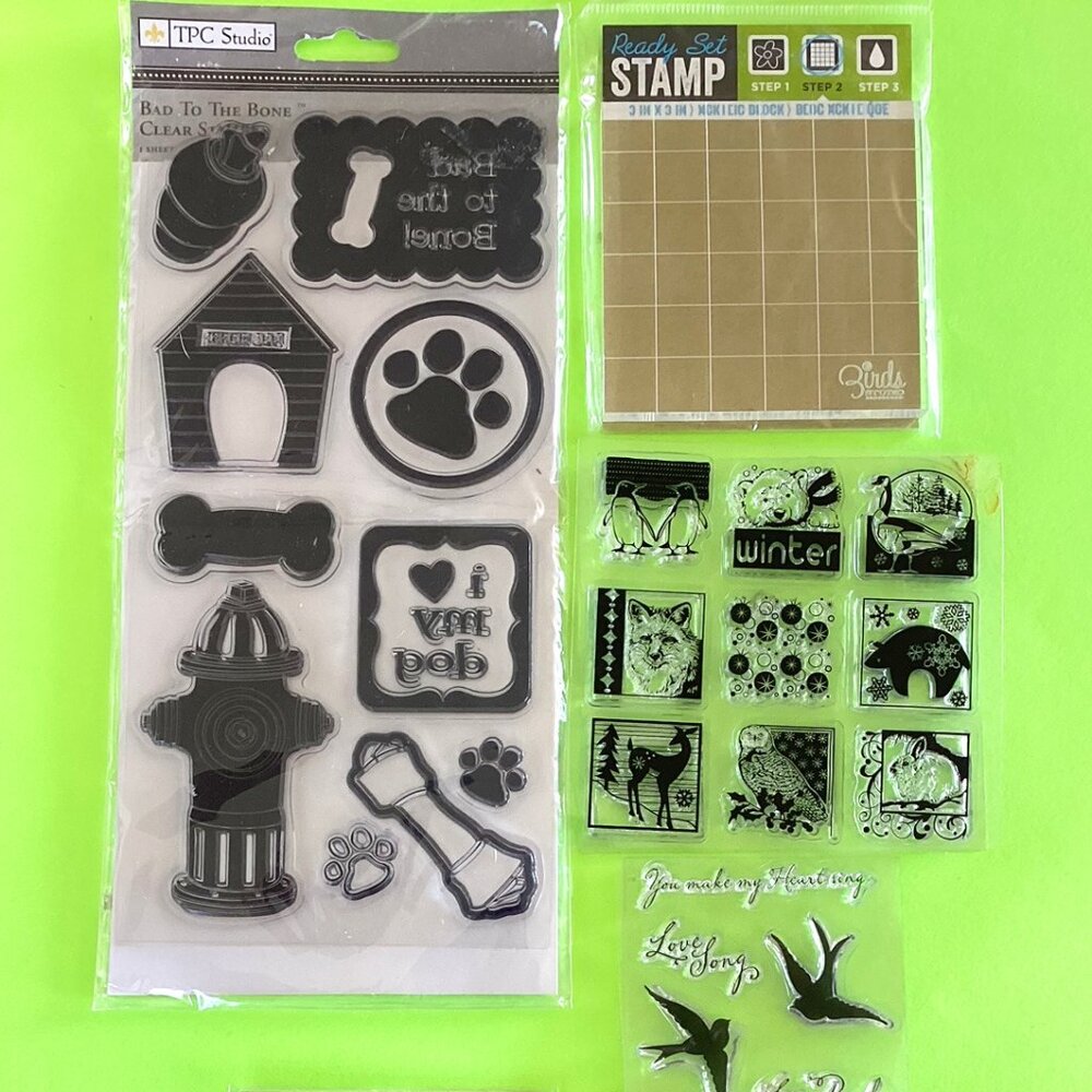 44 Animal Stamps, various sizes and brands